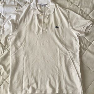 Lacoste for JCrew white polo